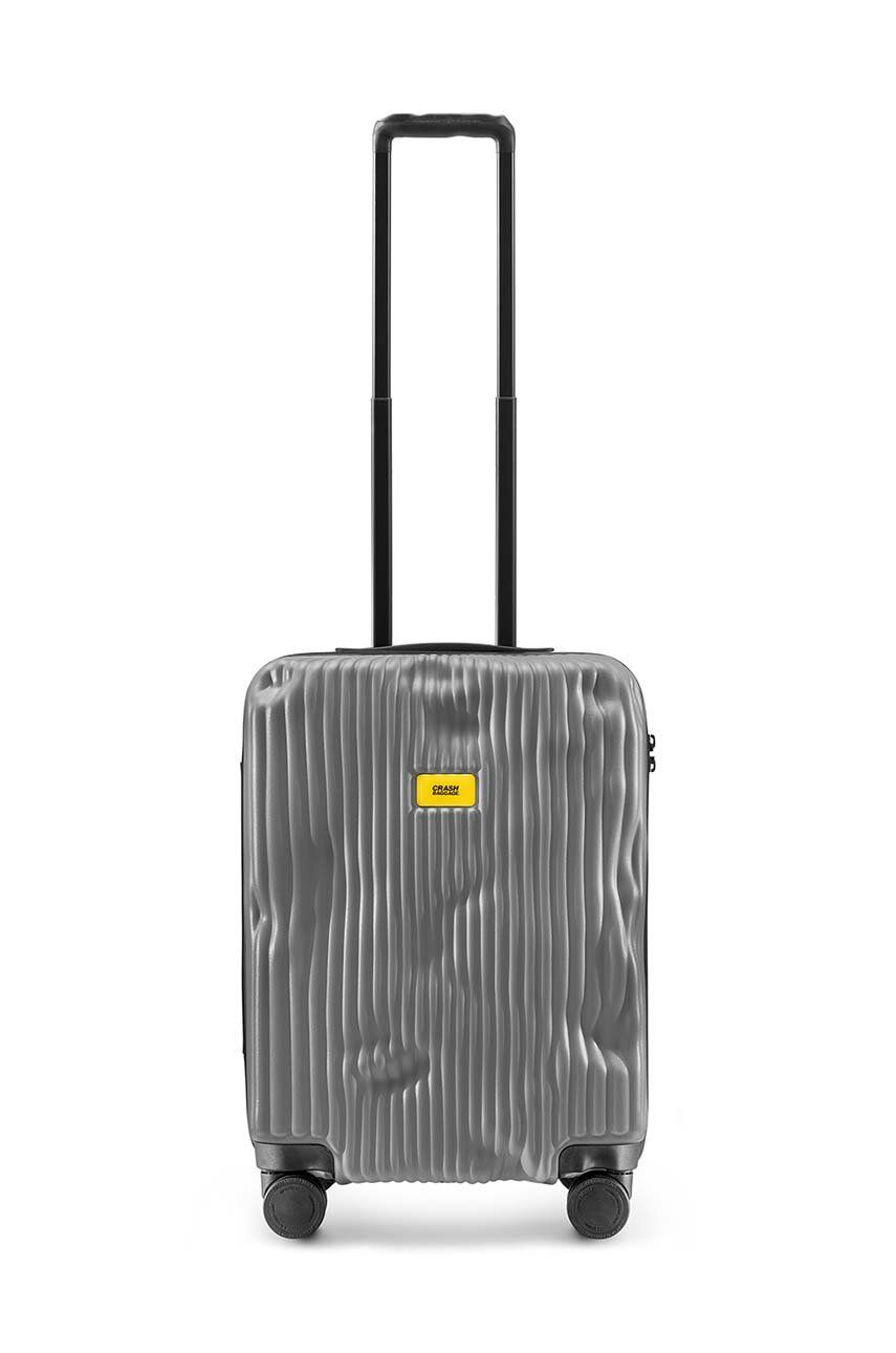 Crash Baggage valiza STRIPE Small Size culoarea gri