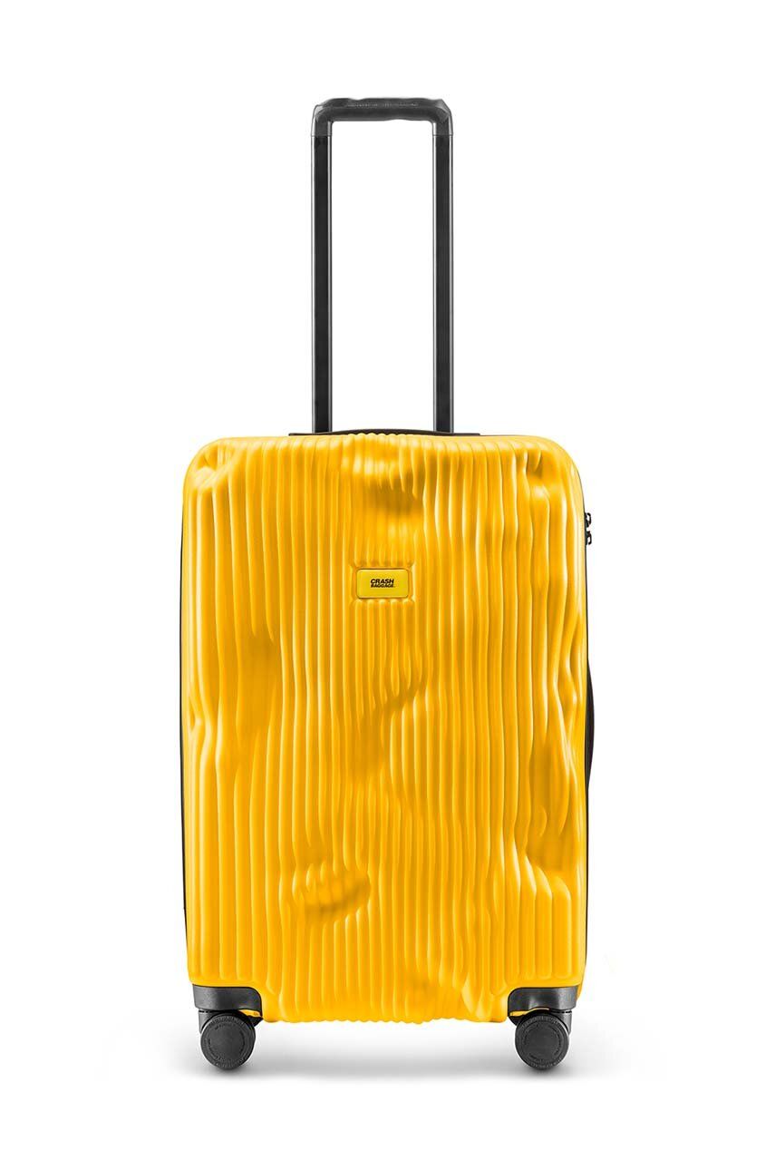 Levně Kufr Crash Baggage STRIPE Medium Size žlutá barva, CB152