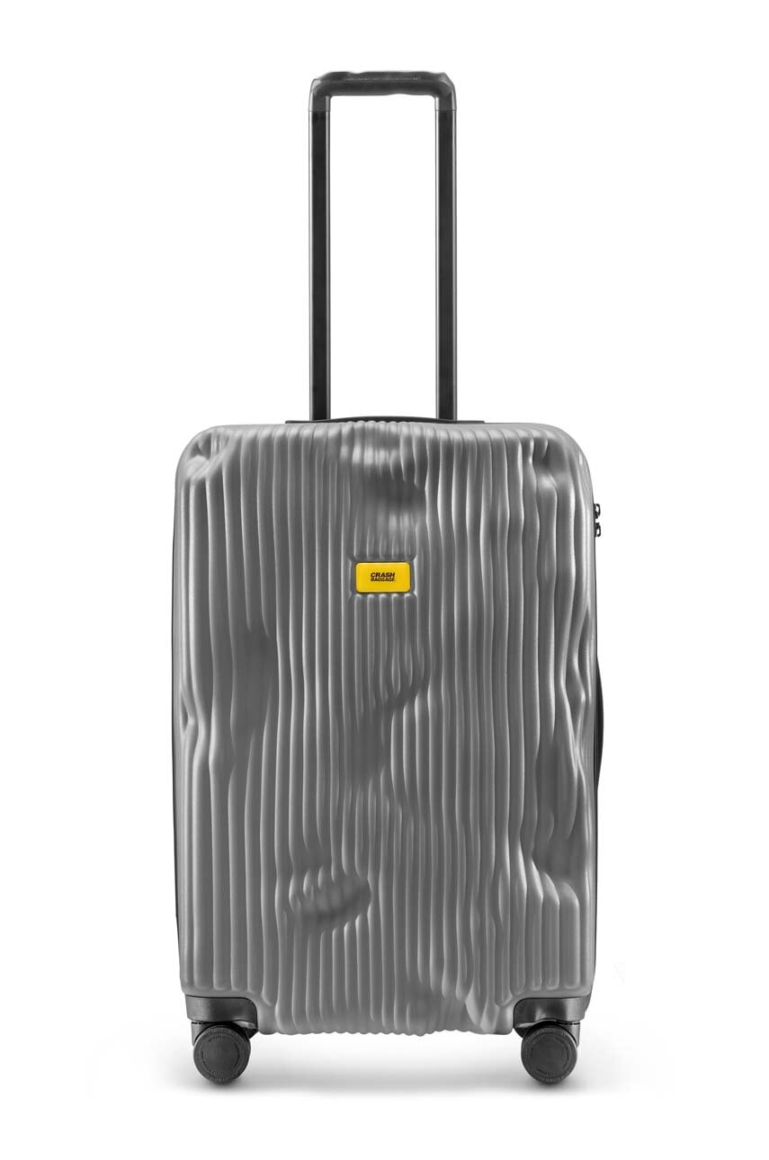 Levně Kufr Crash Baggage STRIPE Medium Size šedá barva, CB152