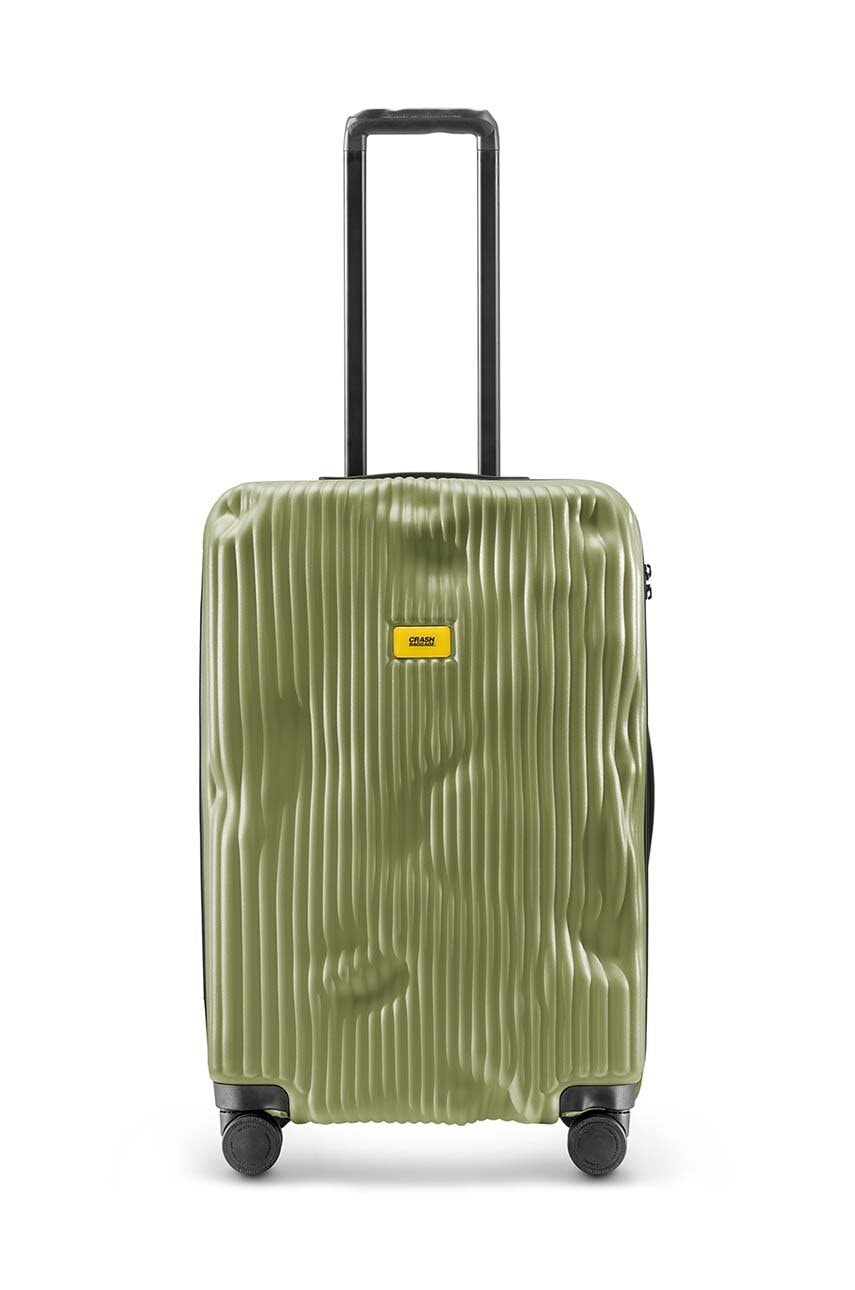 Crash Baggage valiză STRIPE Medium size 68x45x26 cm culoarea galben, CB152
