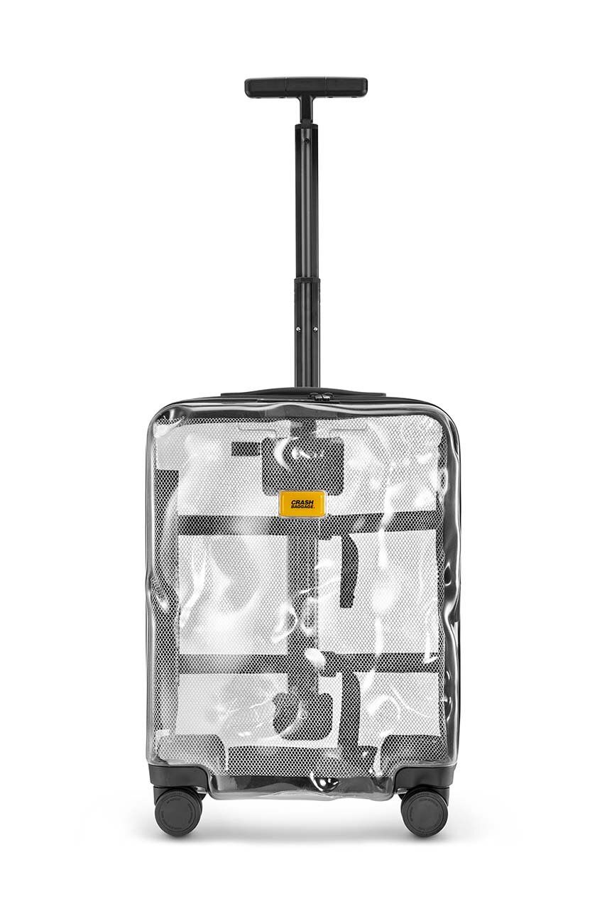 Crash Baggage valiza SHARE Small Size culoarea transparent