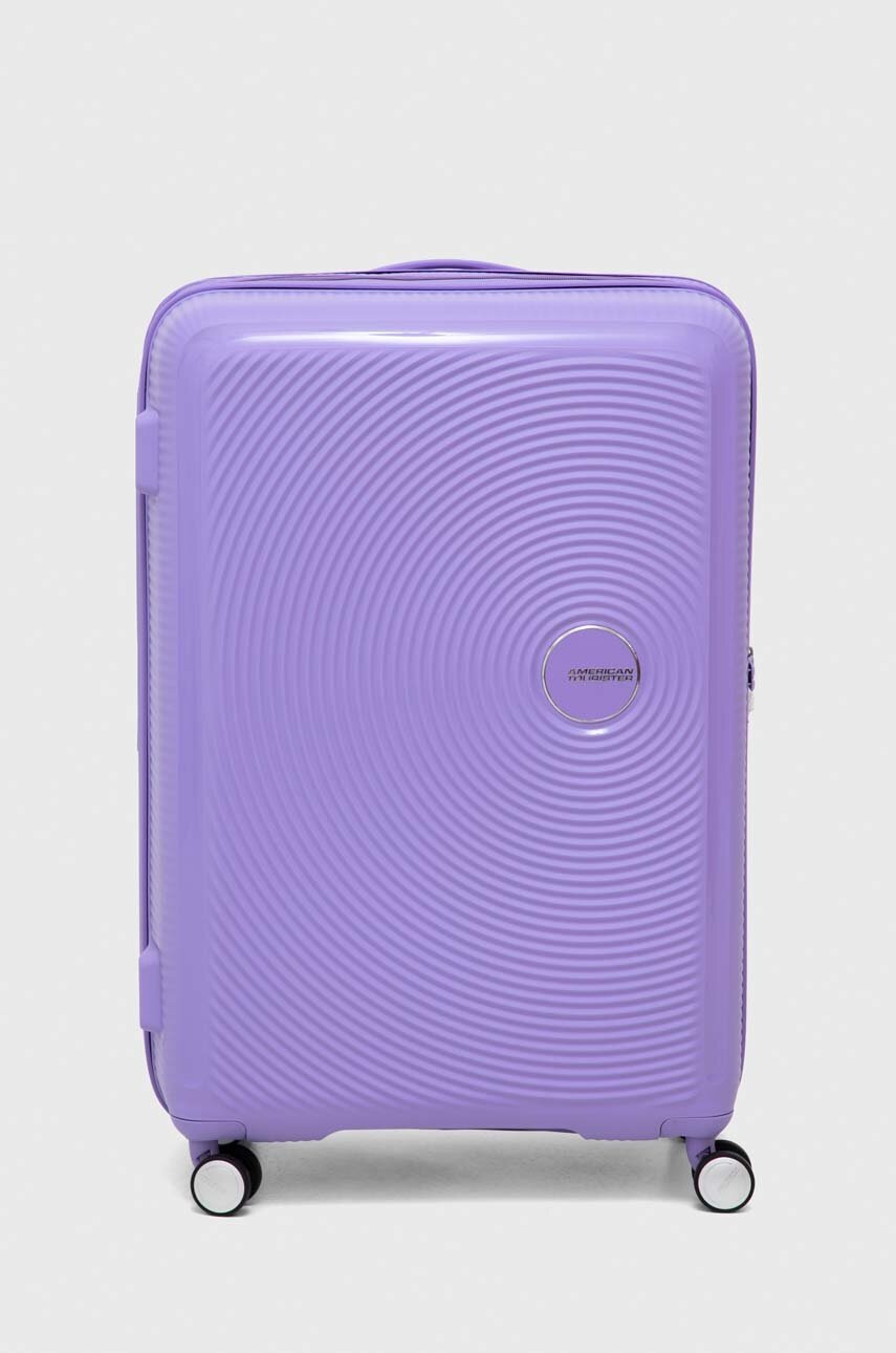 

Валіза American Tourister колір фіолетовий