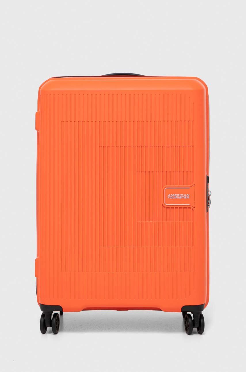 American Tourister valiză culoarea portocalie