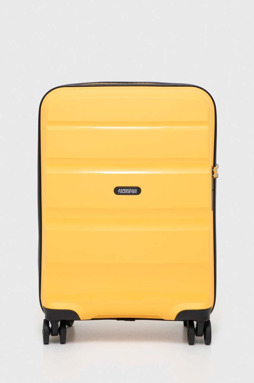 American Tourister valiza culoarea galben