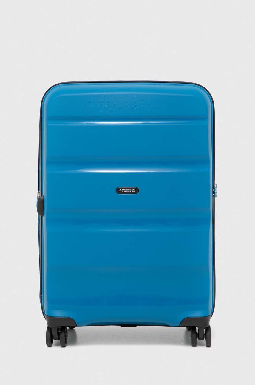American Tourister valiză culoarea albastră