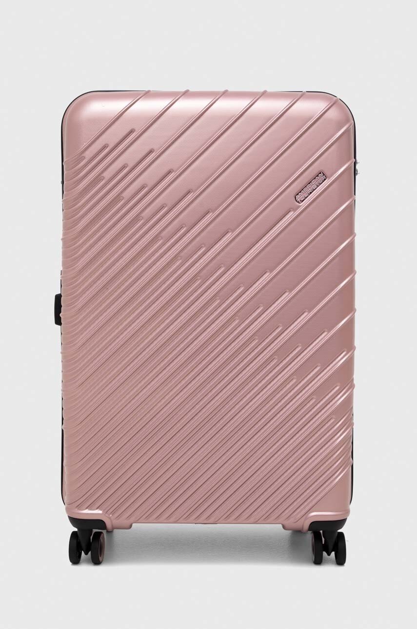 

Валіза American Tourister колір рожевий