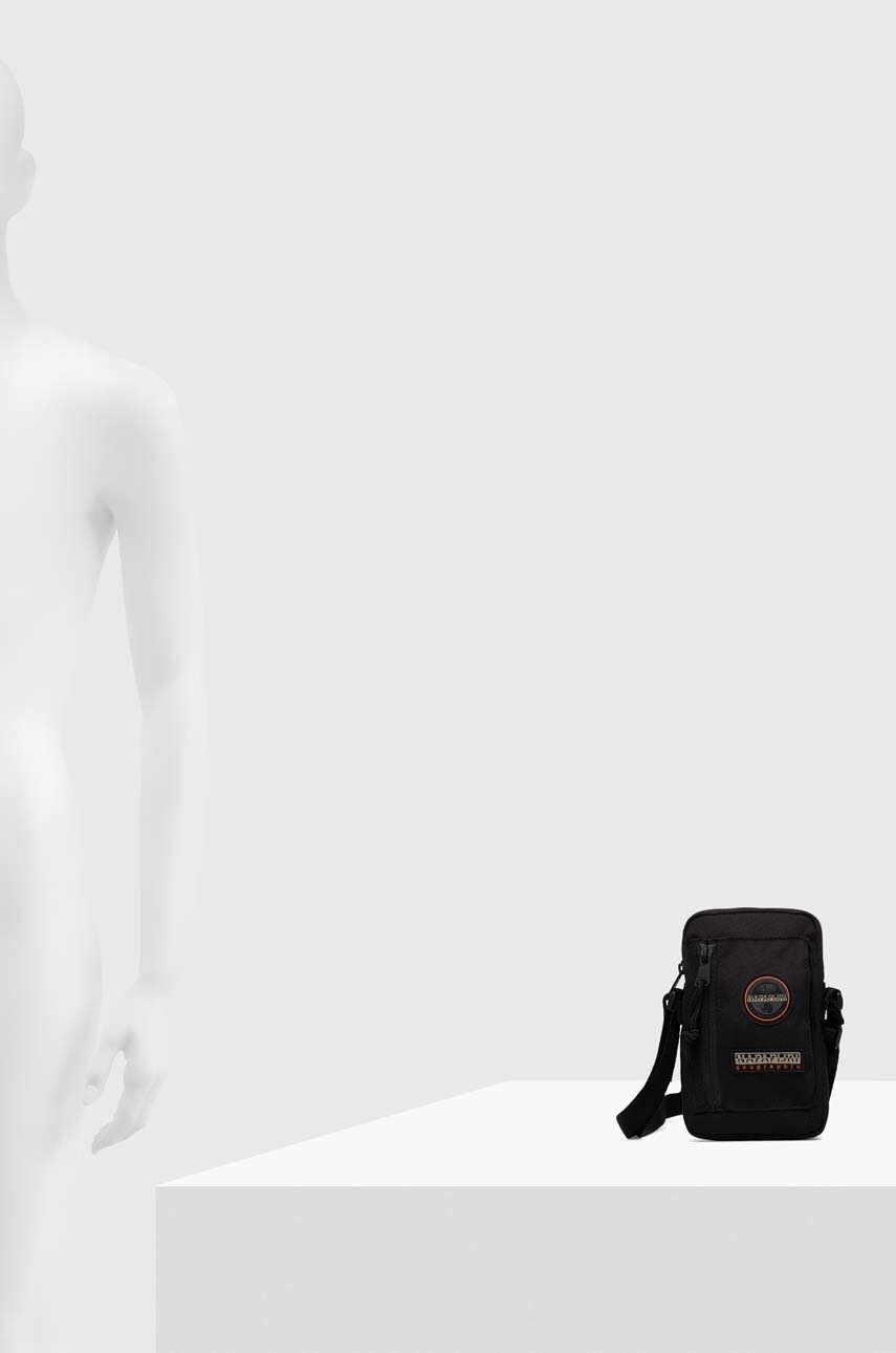 Τσάντα Napapijri H-Voyage Crossover χρώμα: μαύρο NP0A4H670411 φωτογραφία