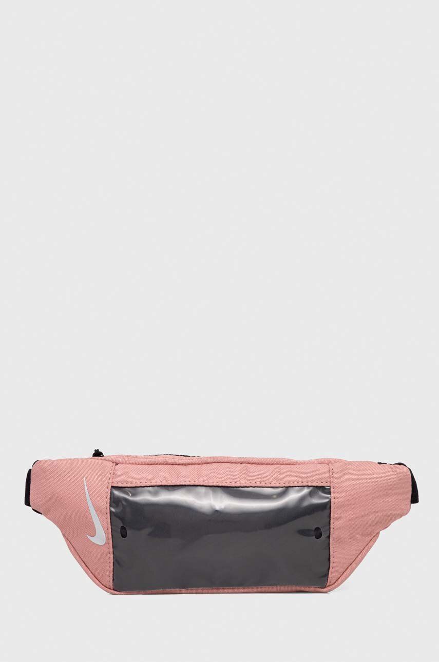 Běžecký pás Nike růžová barva - růžová - Hlavní materiál: 84 % Polyester