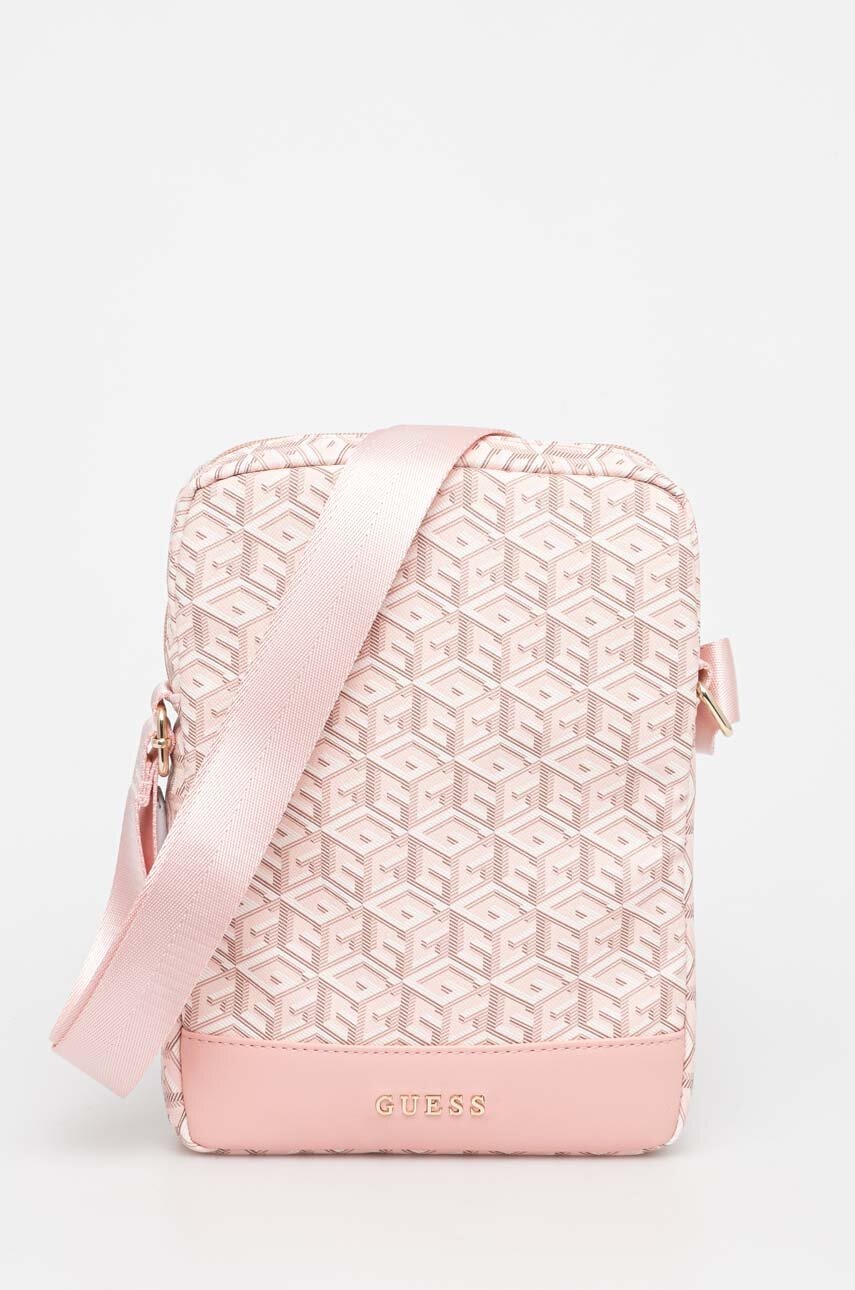 

Чанта през рамо Guess Torba na tablet в розово, Розов