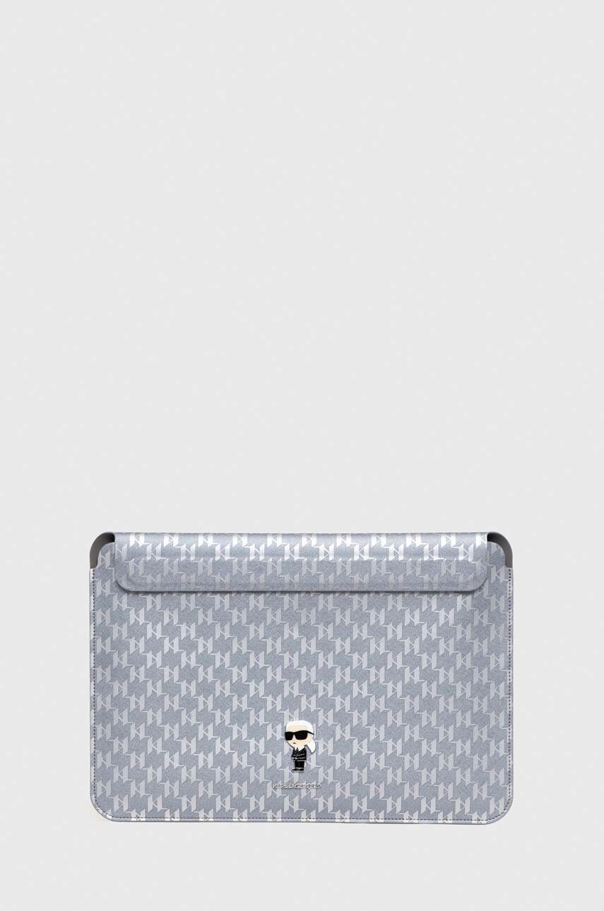 Obal na notebook Karl Lagerfeld stříbrná barva - stříbrná - Umělá hmota