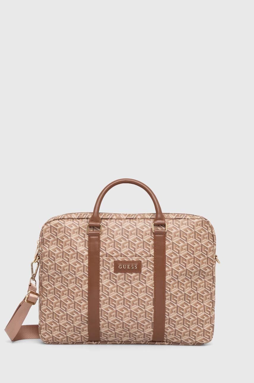 

Чанта Guess в бежово, Бежов