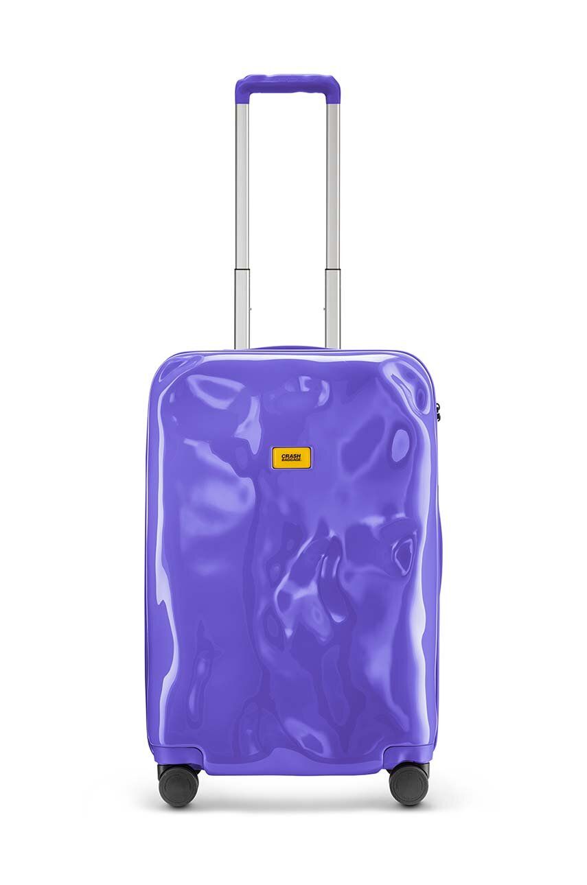 Crash Baggage valiza TONE ON TONE Medium Size culoarea violet