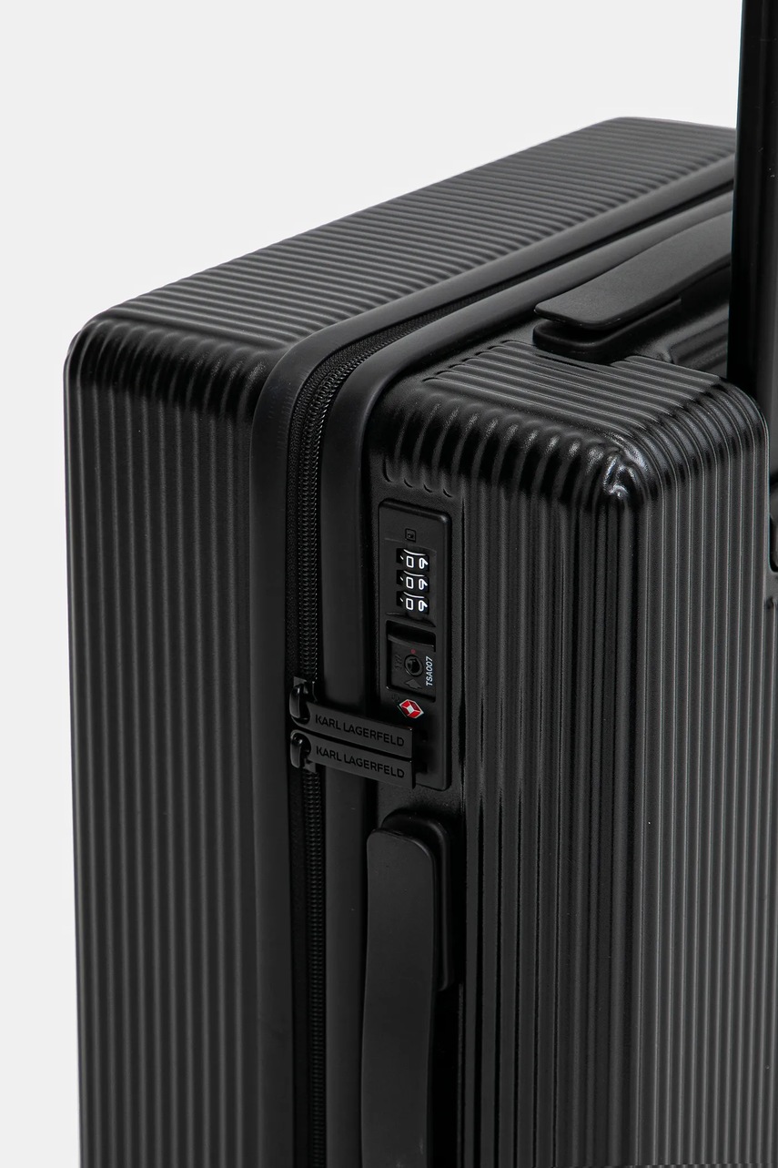 Βαλίτσα Karl Lagerfeld IKON χρώμα: μαύρο, A1W30421 φωτογραφία