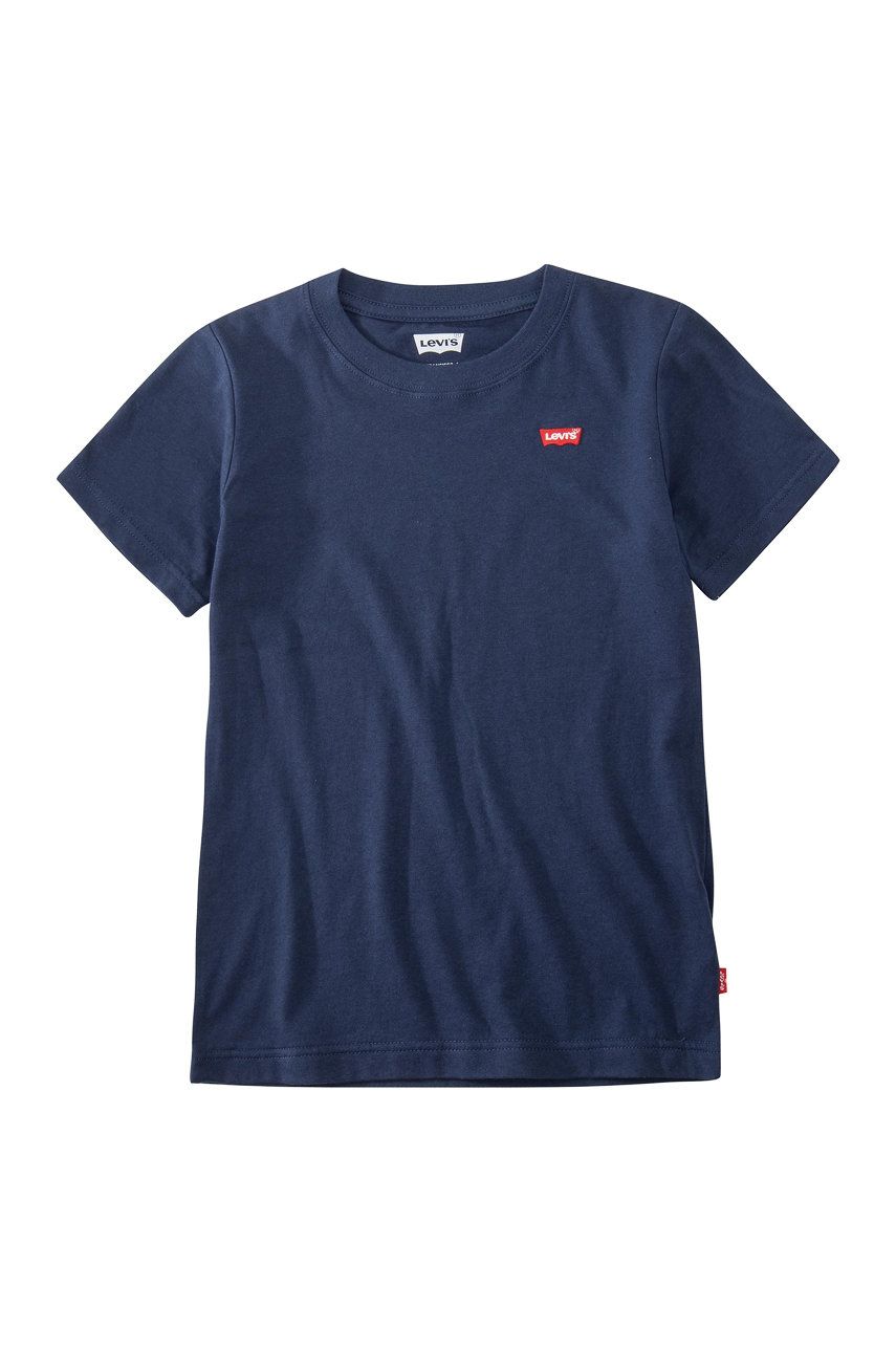 Levi's T-shirt dziecięcy kolor granatowy gładki