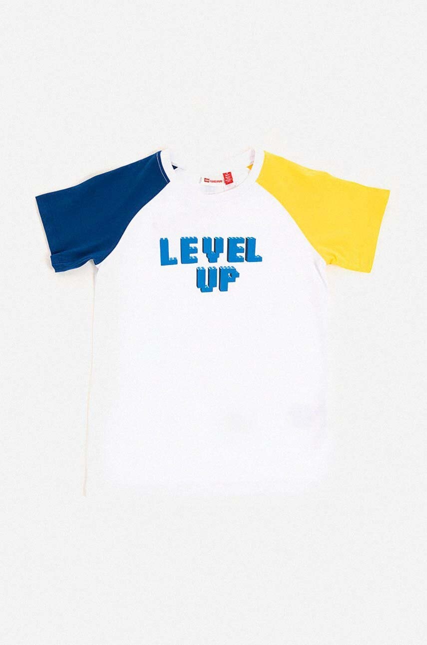 Lego tricou copii culoarea alb, modelator, Koszulka Lego Wear Lwtinus 302 T-shirt SS 11010440 100 Lego tricou copii culoarea alb, modelator, Koszulka Lego Wear Lwtinus 302 T-shirt SS 11010440 100