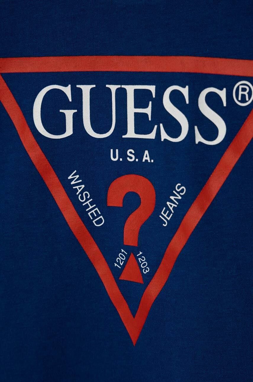 Детская хлопковая футболка Guess с принтом Детская хлопковая футболка Guess с принтом