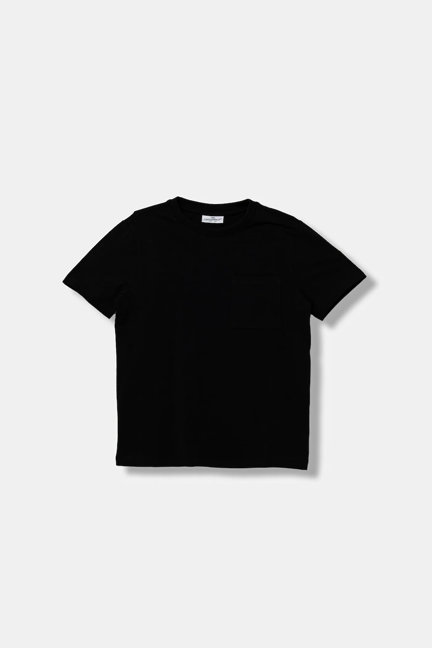 Coccodrillo tricou de bumbac pentru copii culoarea alb, uni, BASIC BOY