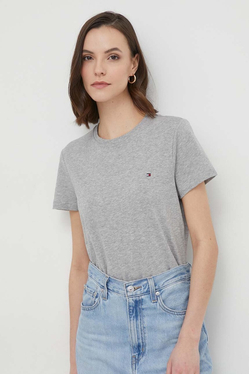 

Tommy Hilfiger - Тениска WW0WW22043, Сив