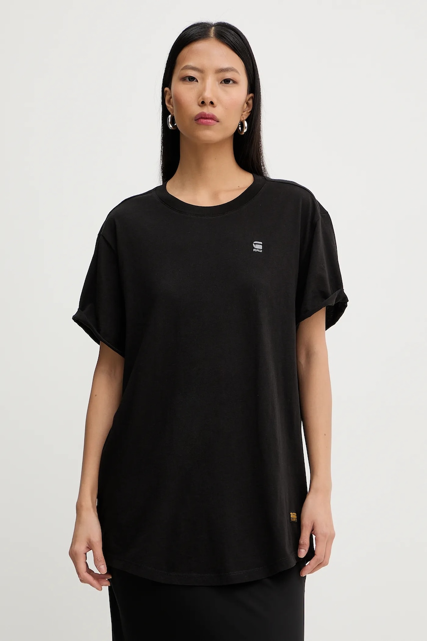 G-Star tricou din bumbac culoarea negru