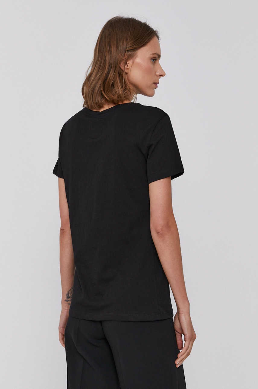 

Хлопковая футболка Armani Exchange цвет чёрный