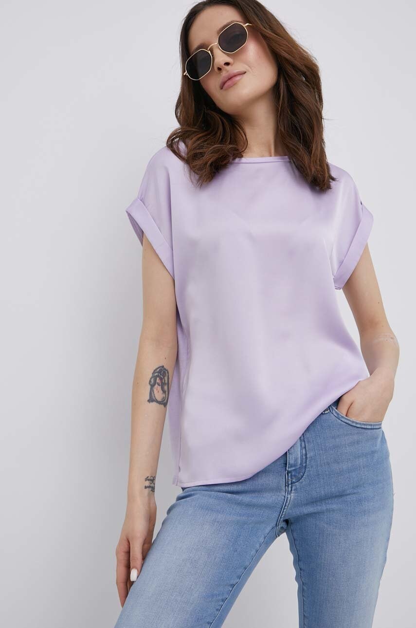 Vila bluza culoarea violet