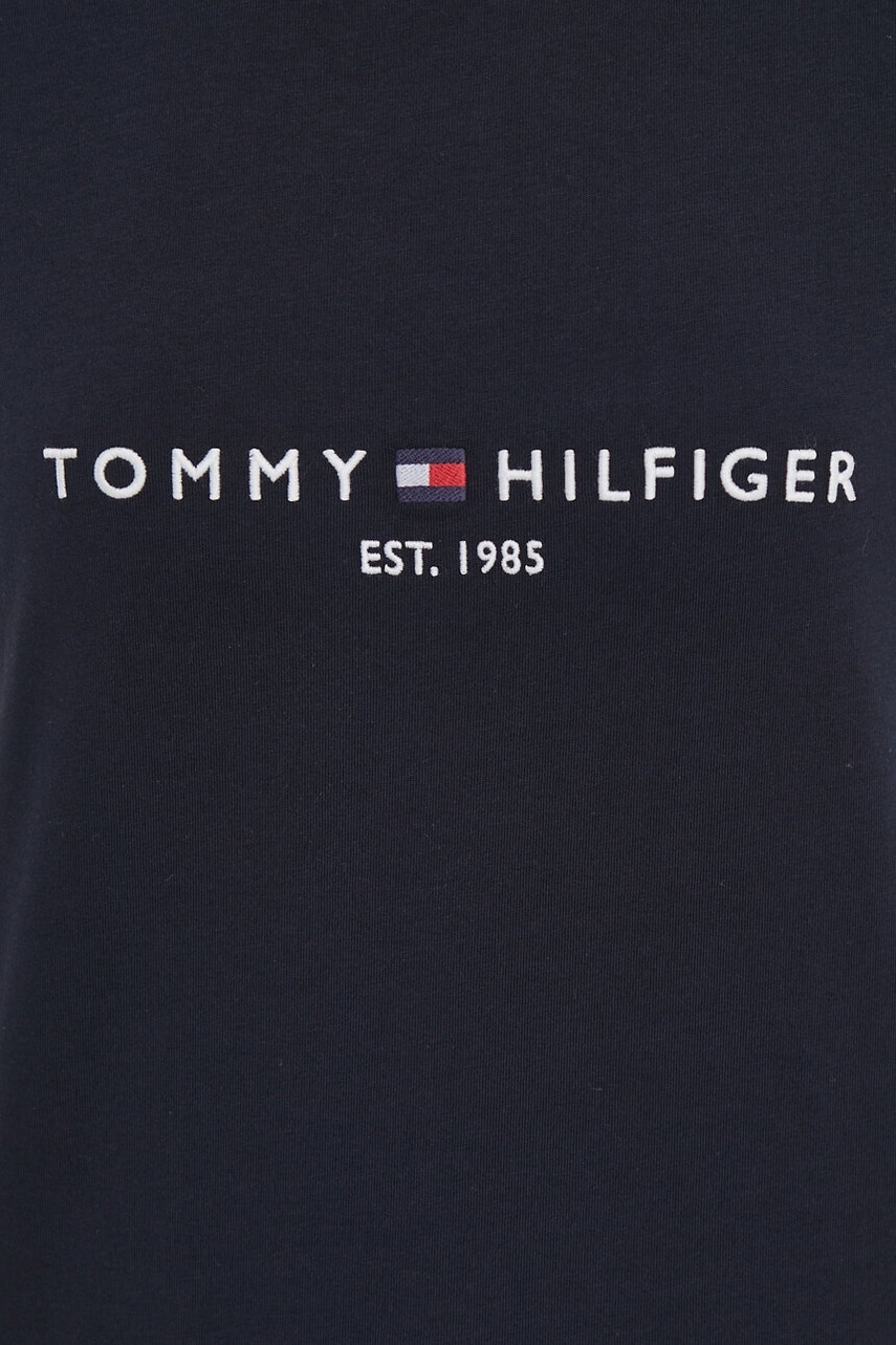 Βαμβακερό μπλουζάκι Tommy Hilfiger χρώμα: ναυτικό μπλε φωτογραφία