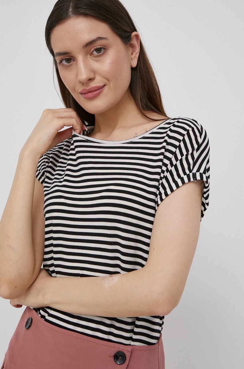 

Тениска Vero Moda дамски в черно, Черен