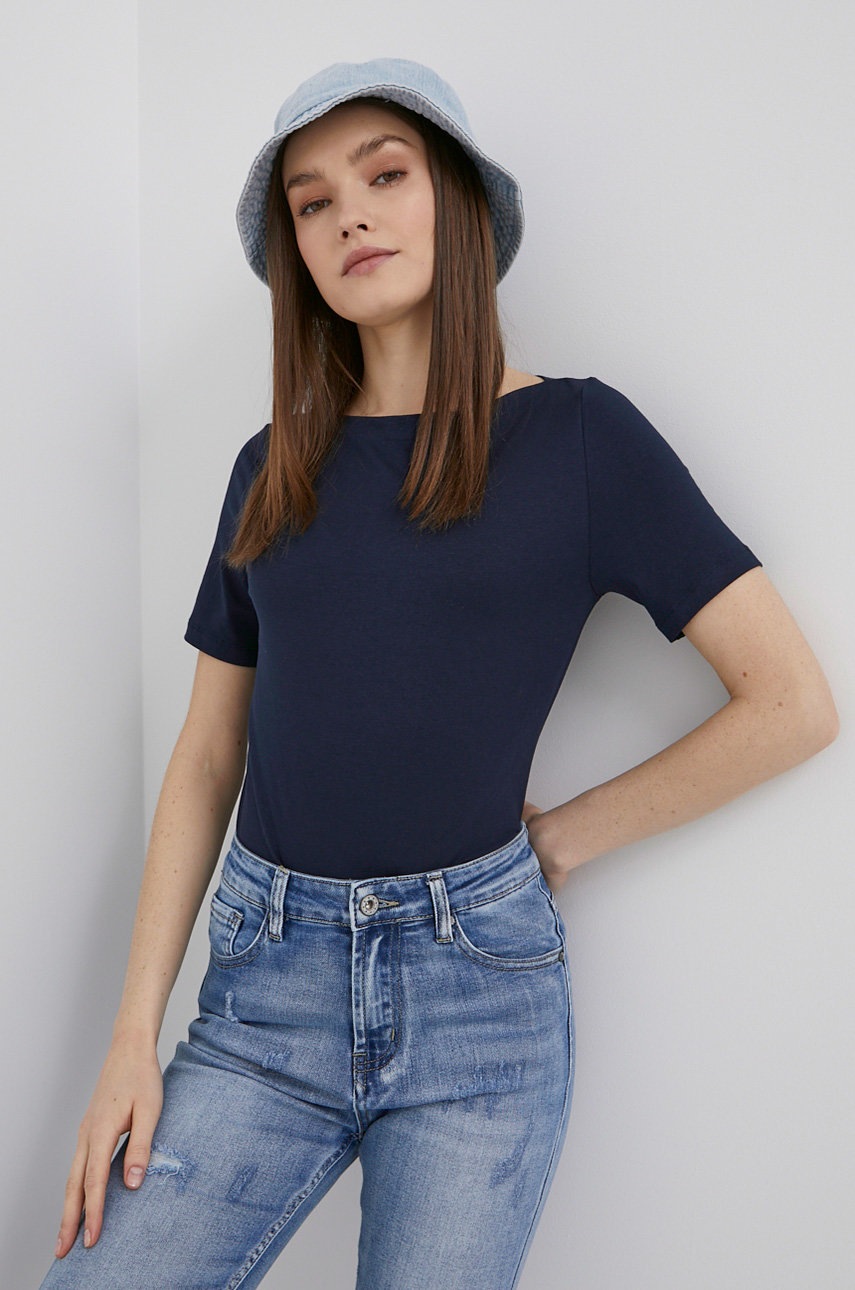 

Тениска Vero Moda дамски в тъмносиньо, Тъмносин