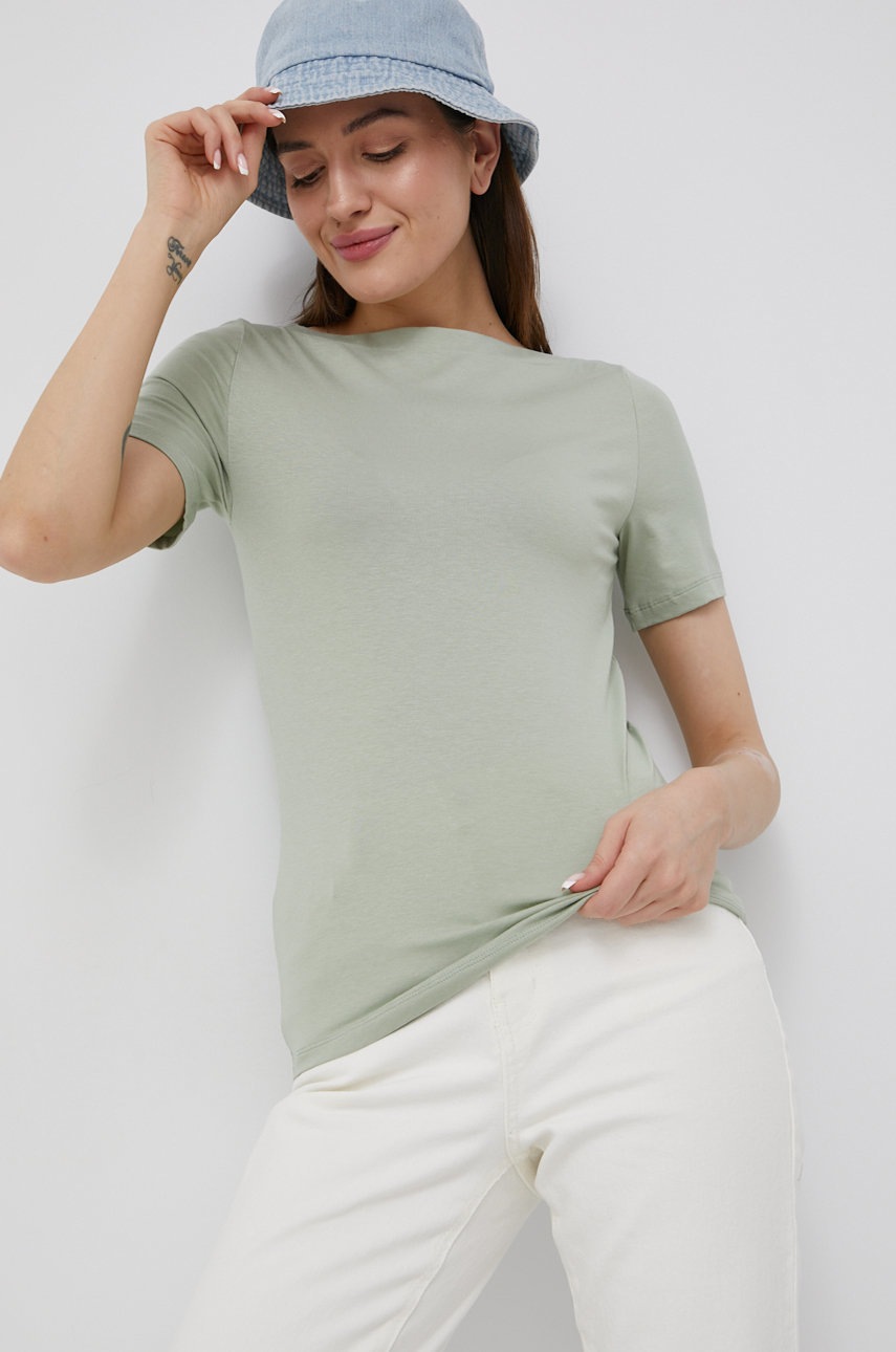 

Тениска Vero Moda дамски в зелено, Зелен