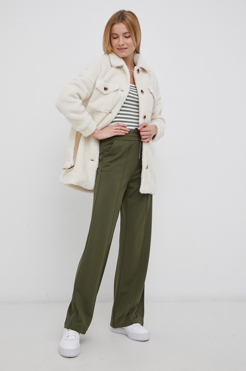

Лонгслив Vero Moda женский цвет зелёный