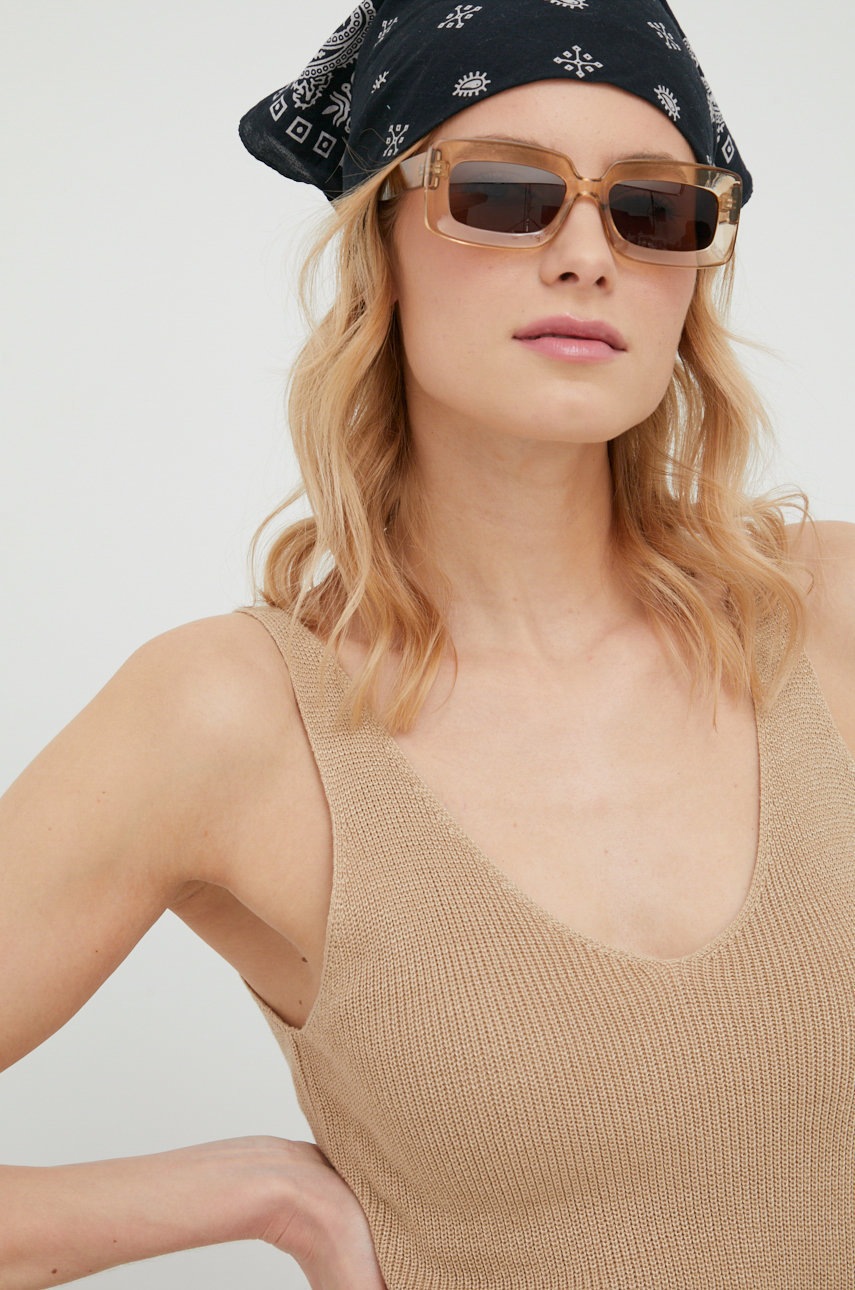 

Топ Vero Moda дамски в бежово, Бежов