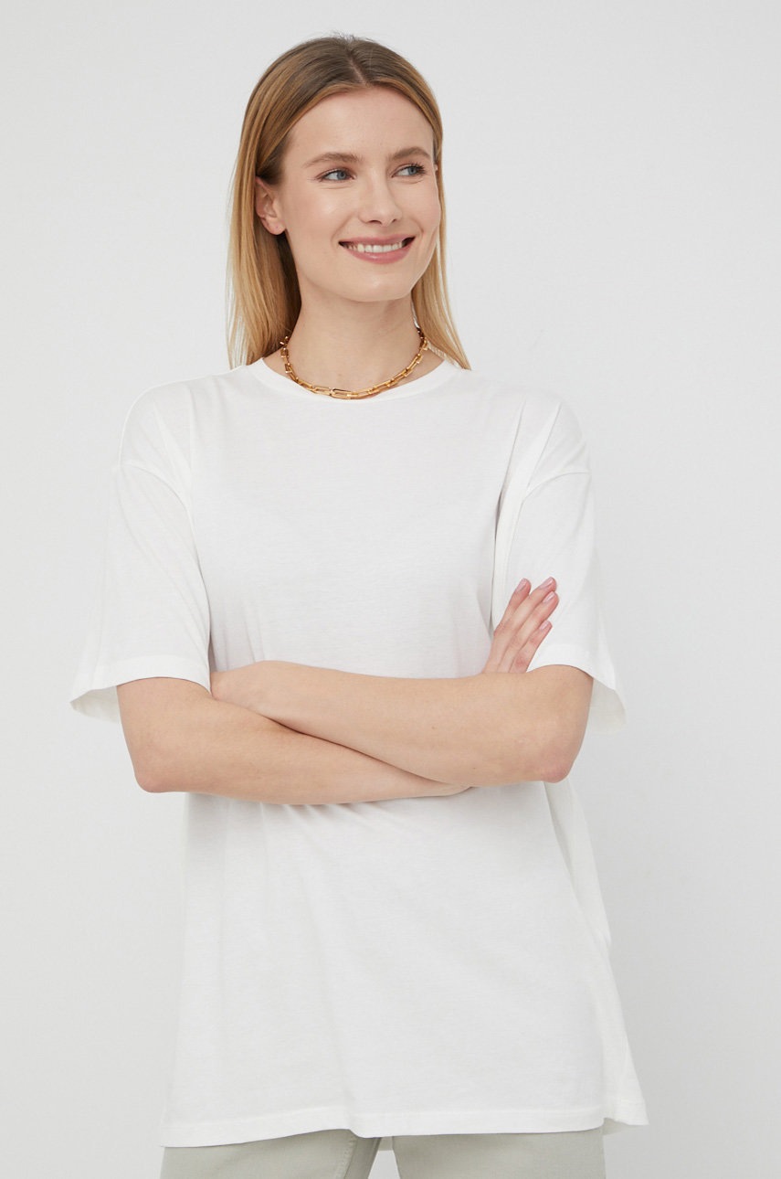 

Хлопковая футболка Vero Moda цвет белый