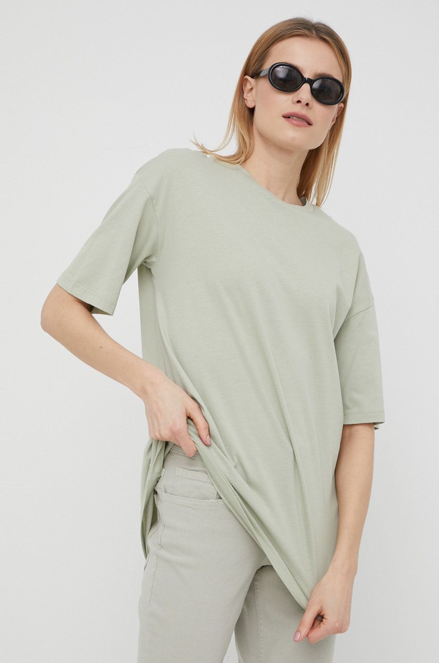 Vero Moda tricou din bumbac culoarea verde