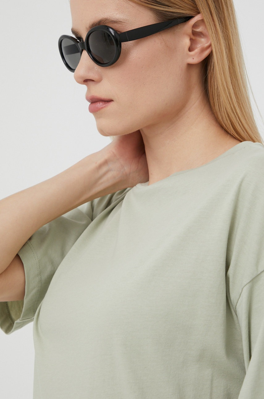 

Бавовняна футболка Vero Moda колір зелений