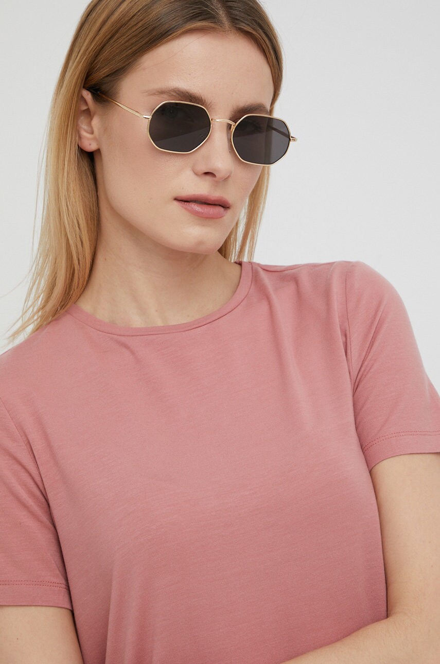 

Футболка Vero Moda жіночий колір рожевий
