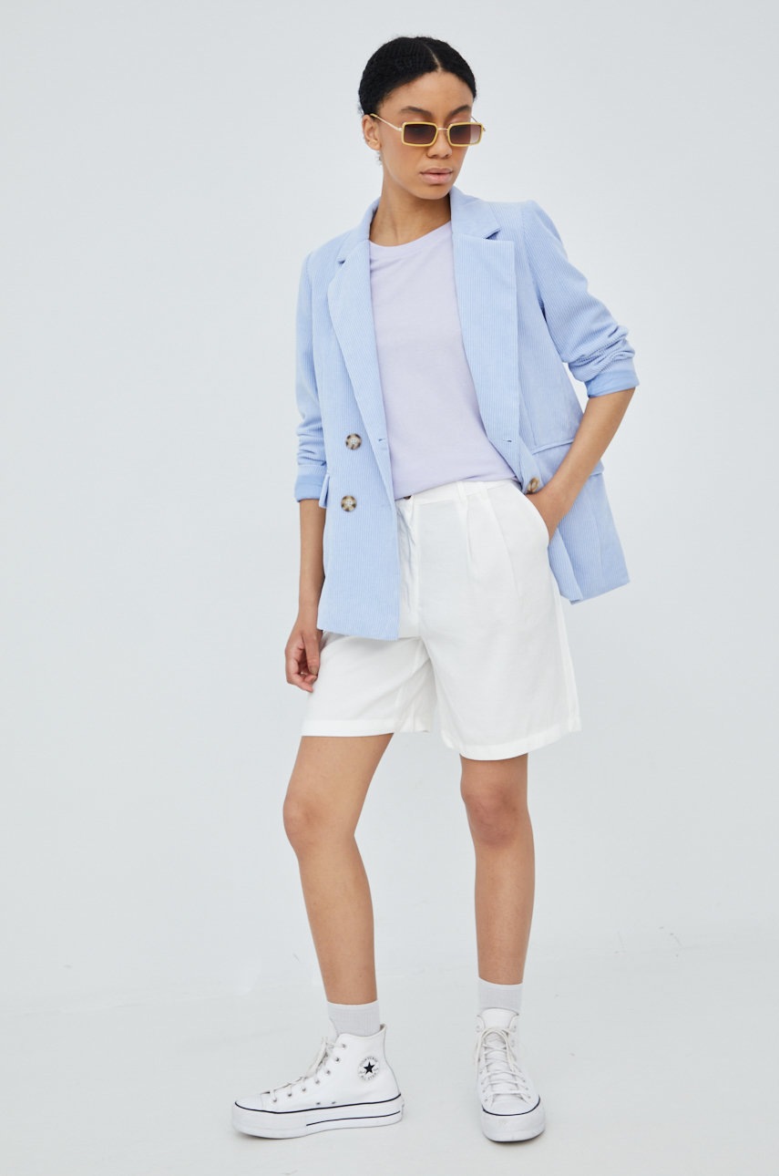 

Хлопковая футболка Vero Moda цвет фиолетовый