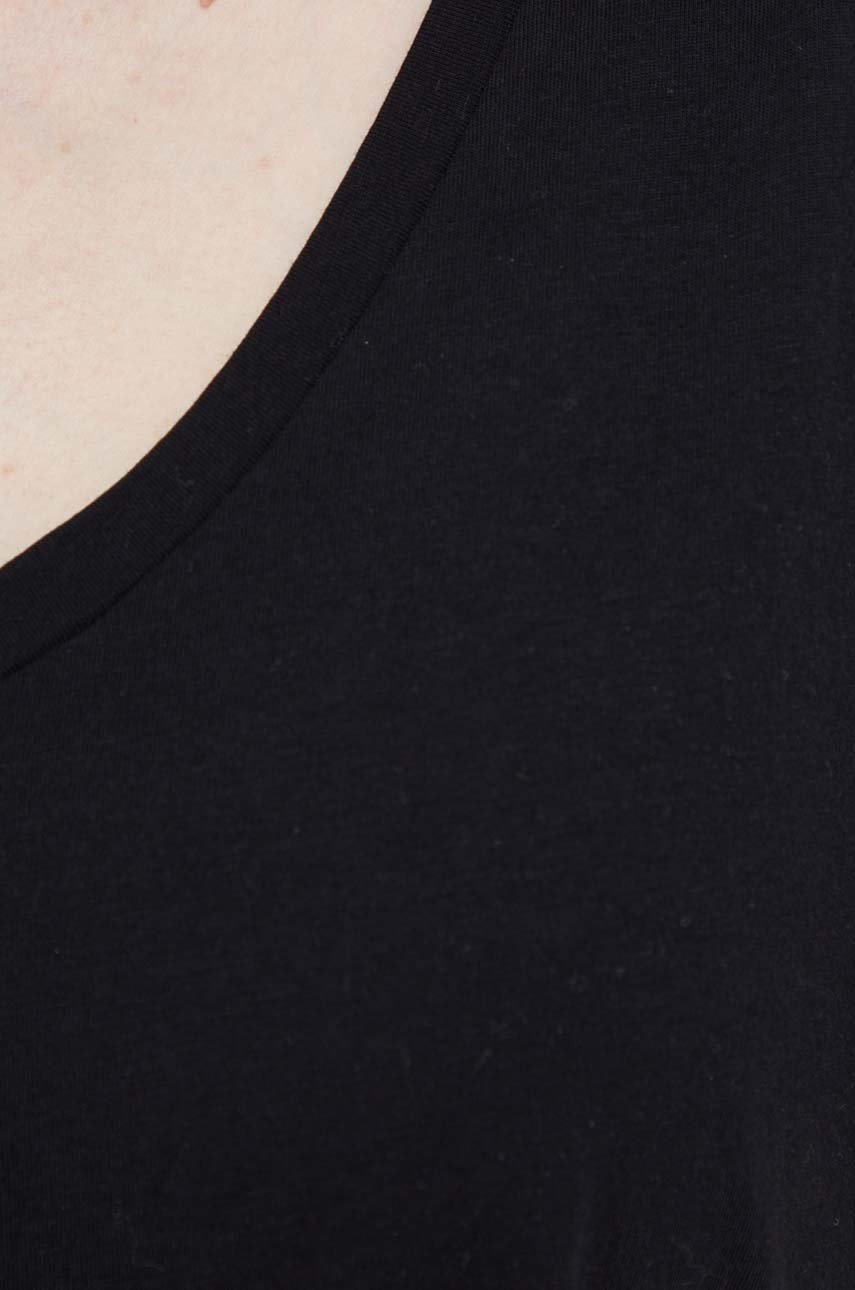 Βαμβακερό μπλουζάκι Marc O'Polo χρώμα: μαύρο φωτογραφία