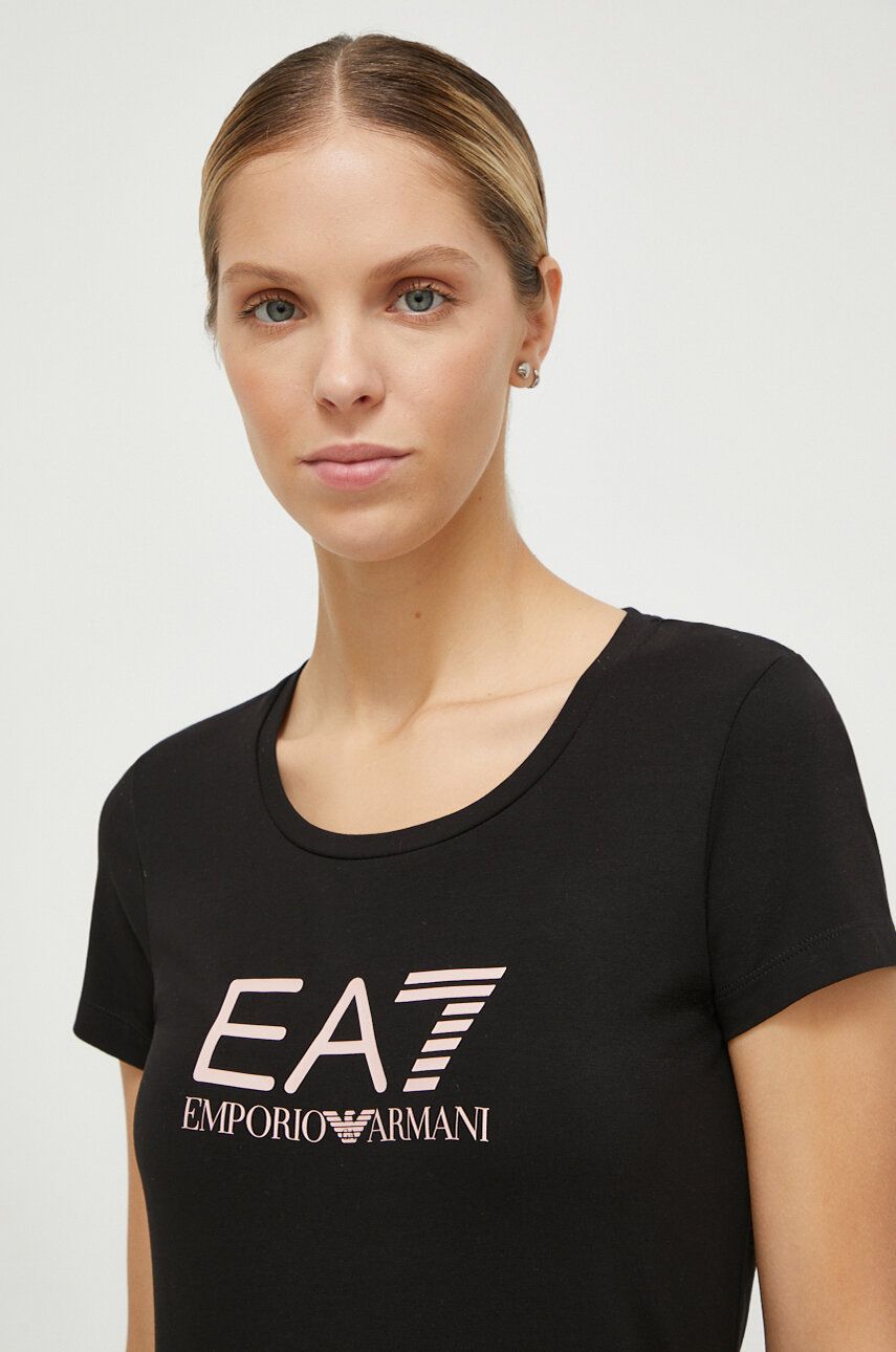 EA7 Emporio Armani Tricou Femei, Culoarea Negru