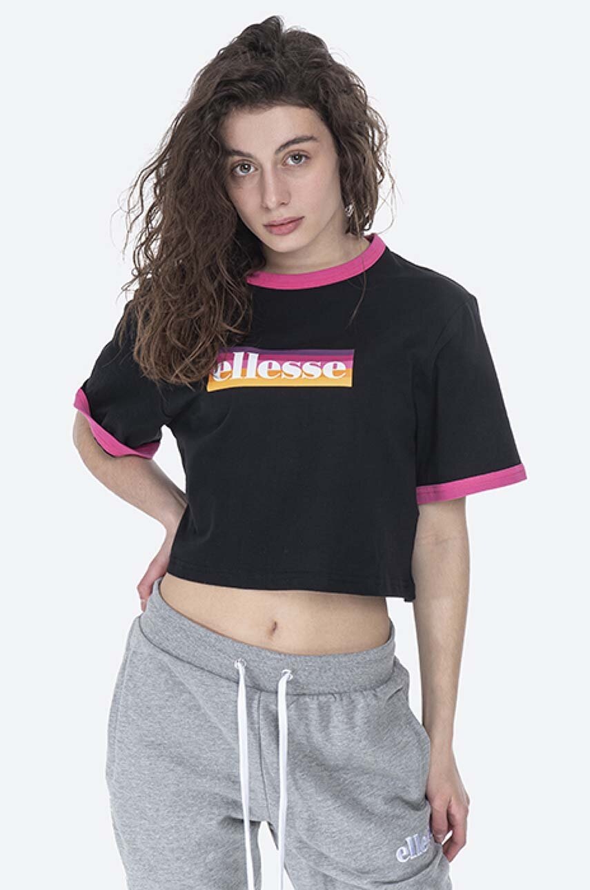 

Хлопковая футболка Ellesse цвет чёрный SGI11072-BLACK