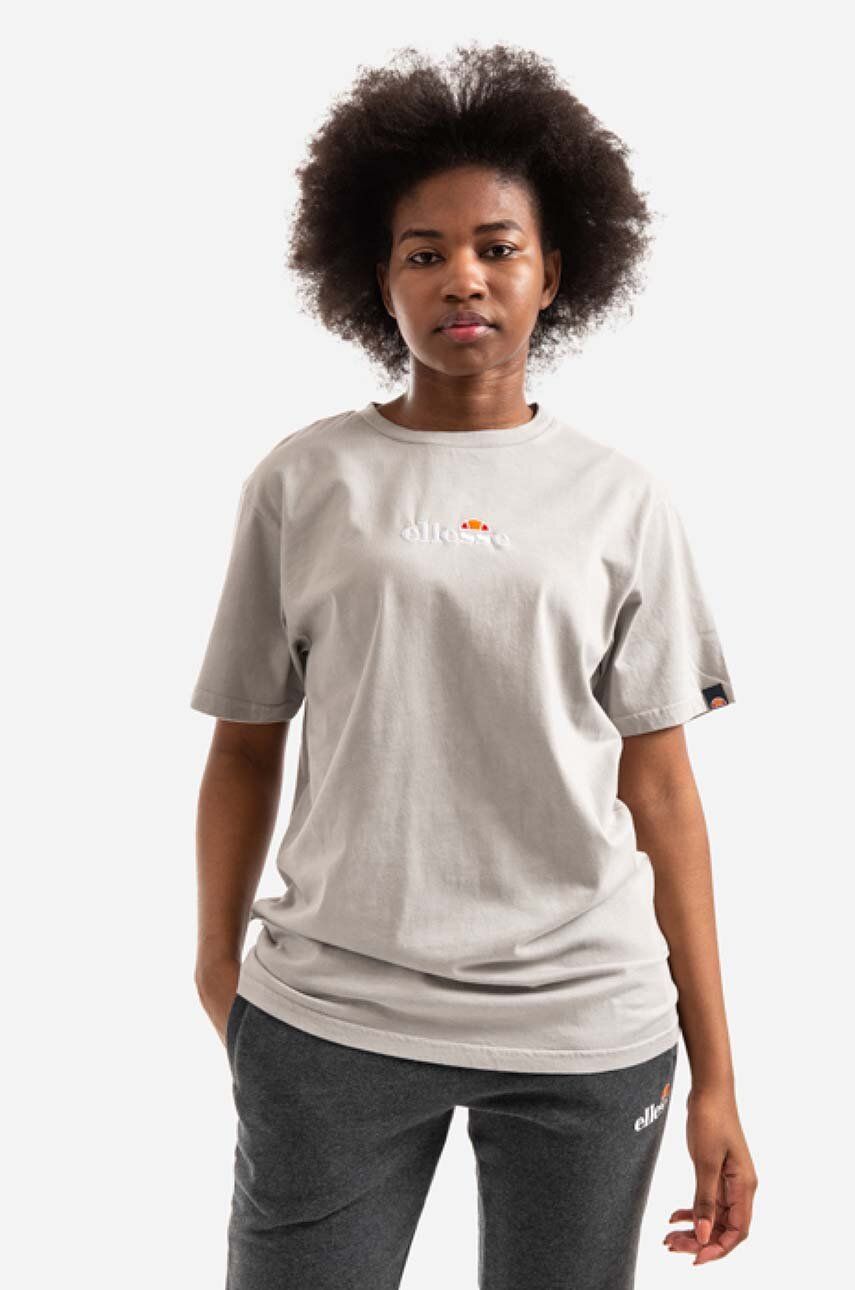 Ellesse Tricou Din Bumbac Culoarea Gri Sgl13148-grey