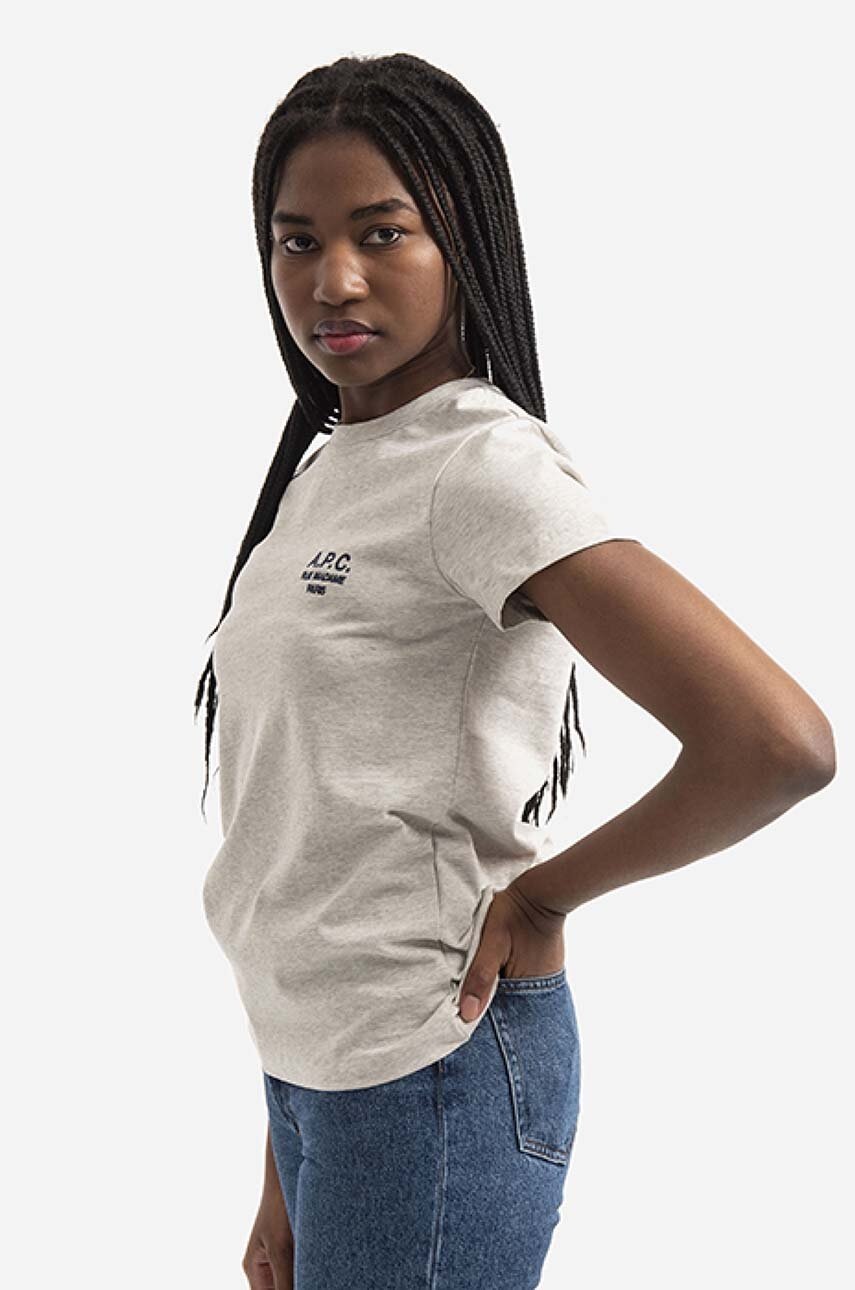 Βαμβακερό μπλουζάκι A.P.C. Denise φωτογραφία