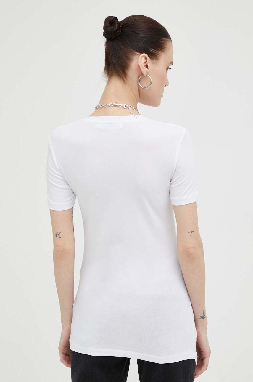 Μπλουζάκι Samsoe Samsoe χρώμα άσπρο φωτογραφία