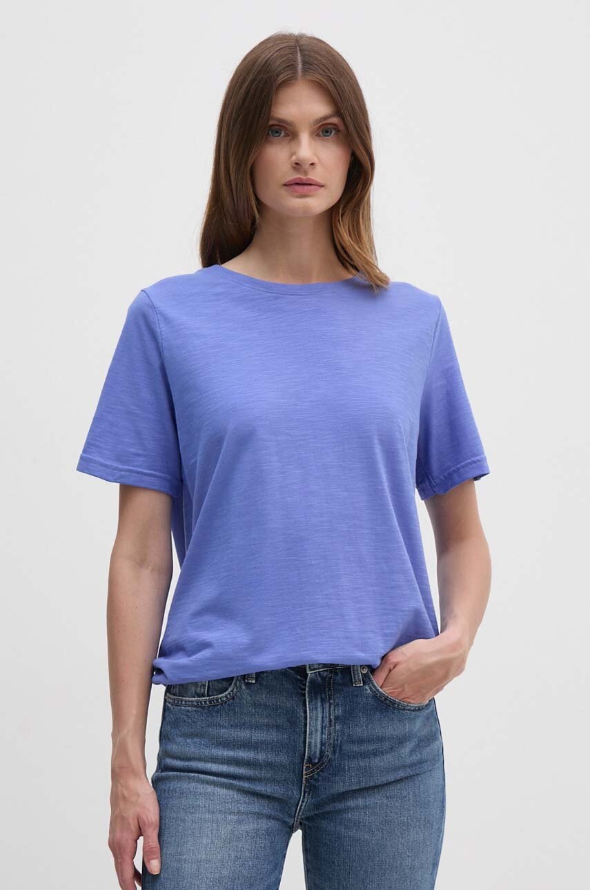 

Памучна тениска United Colors of Benetton в лилаво, Виолетов