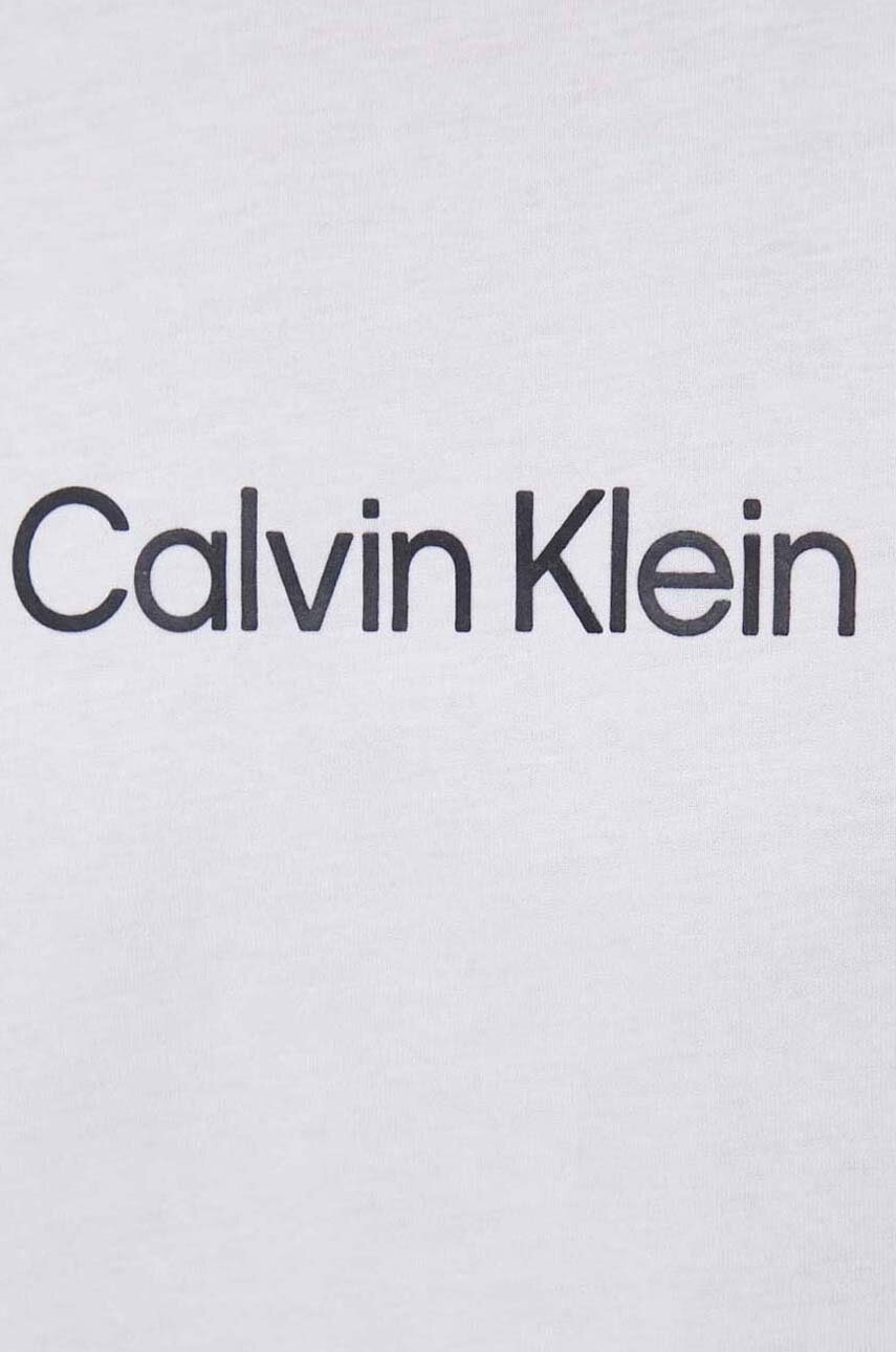 Βαμβακερό μπλουζάκι Calvin Klein χρώμα: άσπρο φωτογραφία