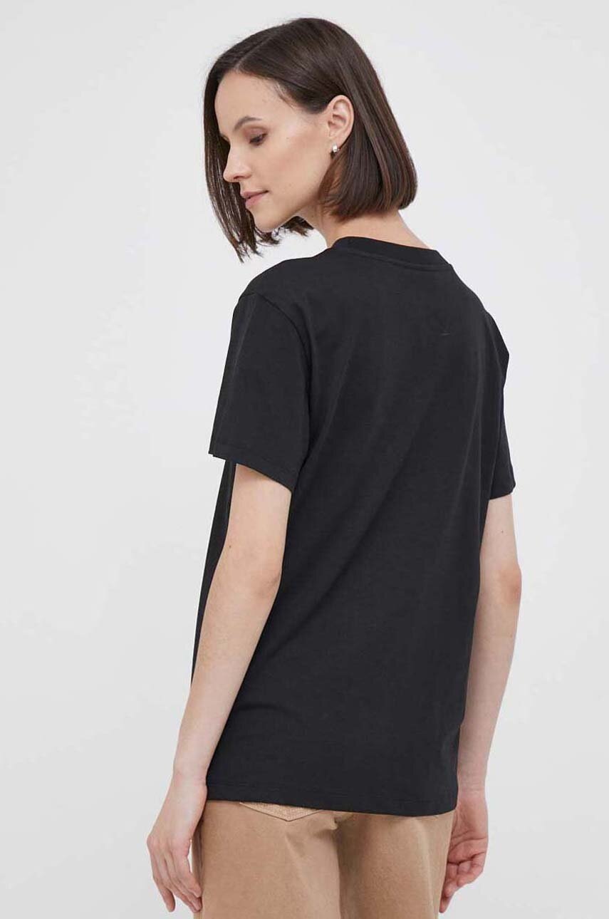 Βαμβακερό μπλουζάκι Calvin Klein χρώμα: μαύρο φωτογραφία