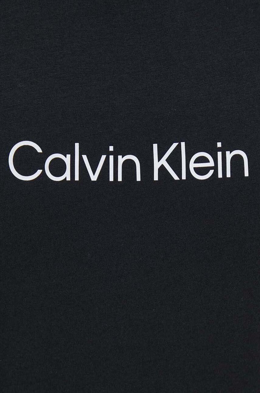 Βαμβακερό μπλουζάκι Calvin Klein χρώμα: μαύρο φωτογραφία