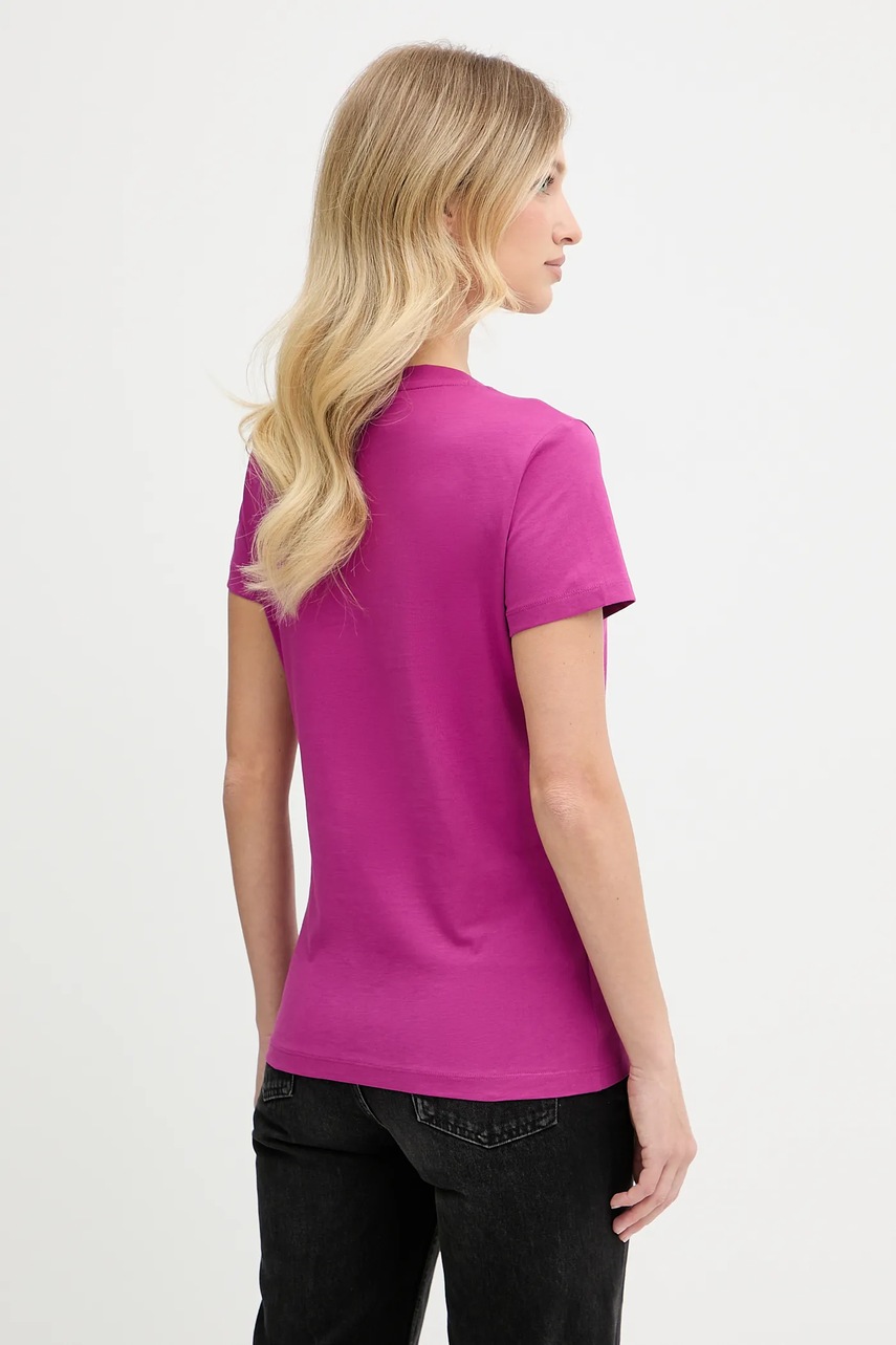 Хлопковая футболка BOSS Orange цвет розовый 50506973