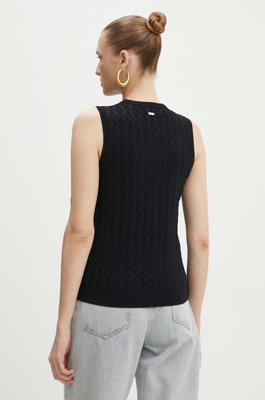 Armani Exchange mellény könnyű, fekete, 8NYH9A YMH6Z termék 2. képe