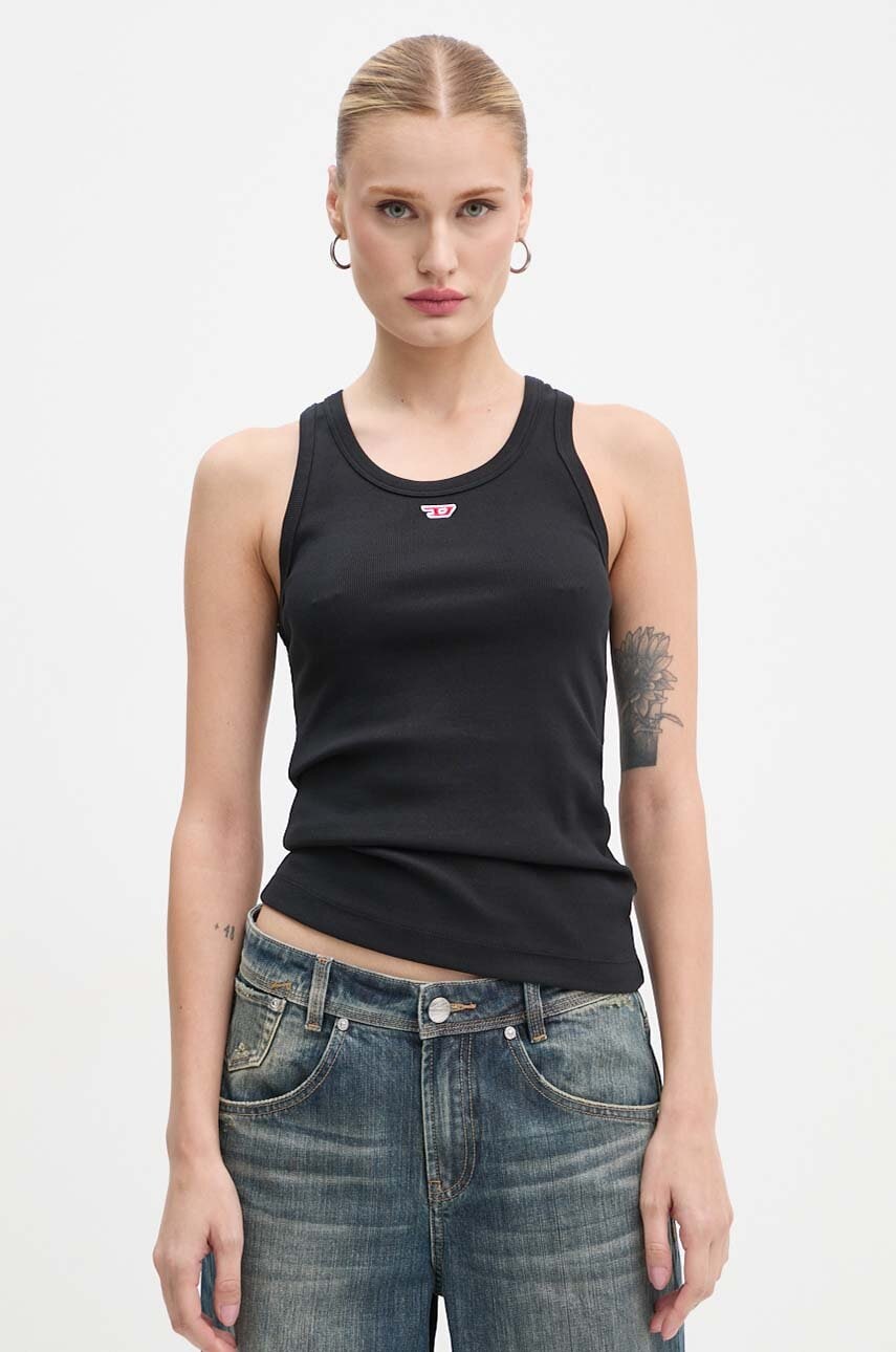 Diesel top T-ANKY-D femei, culoarea negru, A05104.0EJAI Diesel top T-ANKY-D femei, culoarea negru, A05104.0EJAI