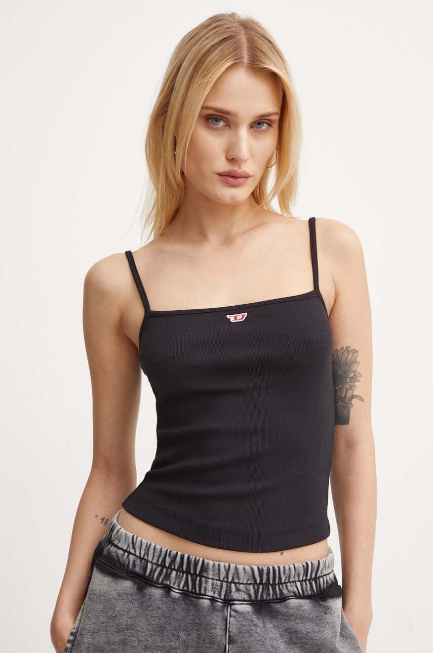 Diesel top T-HOP-D femei, culoarea negru, A05107.0EJAI